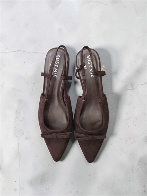 slingback suede fiocchetto SUSY MIX | S101ESPRESSO